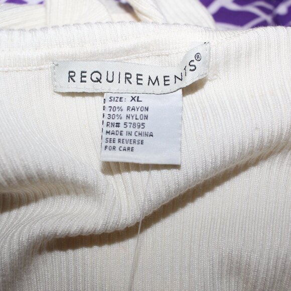 Requirements Sleeveless Turtle Neck with Crystal and Beaded Accents NWT Size XL - Picture 8 of 10